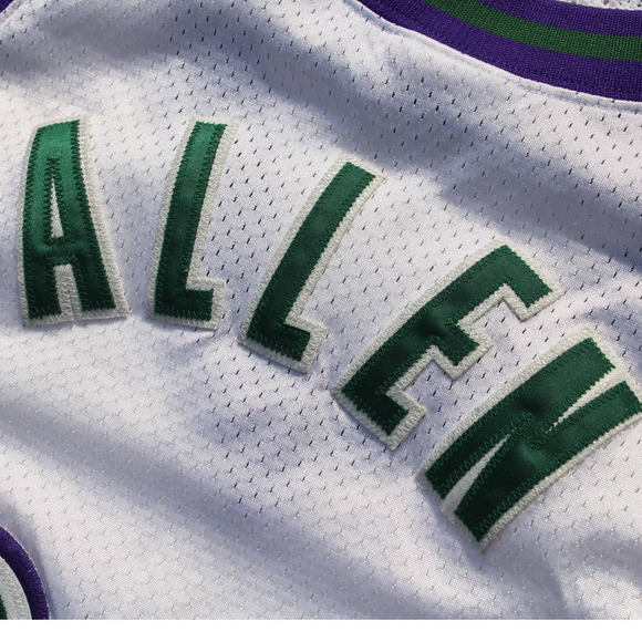 Authentic Reebok Ray Allen Milwaukee Bucks Jersey Size 56 XXXL - Picture 5 of 9